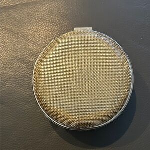 Sondra Roberts Gold Mesh Round Clutch